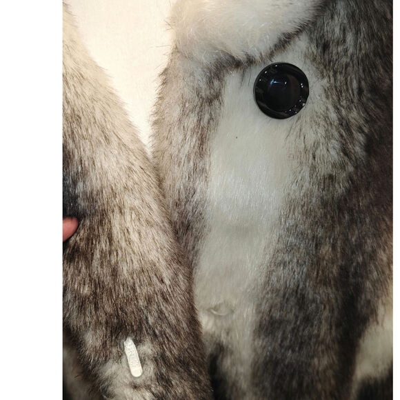 Faux Fur Mid length Coat sz 1X - Picture 4 of 8